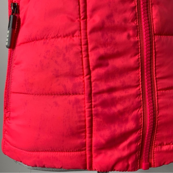 Superdry The Original Fuji Jacket Women's Pink Red Hooded Vest Size Small - Picture 7 of 16